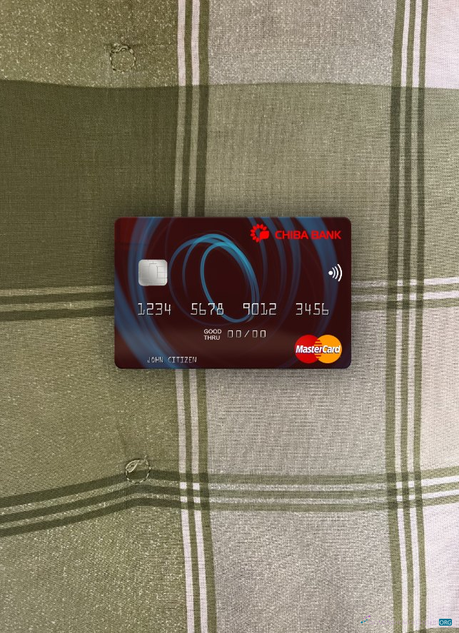 Download Japan Chiba Bank mastercard photolook front Photoshop template